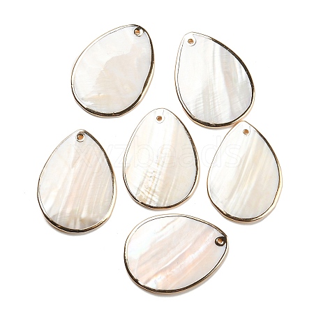 Natural Freshwater Shell Pendants BSHE-G034-15-1