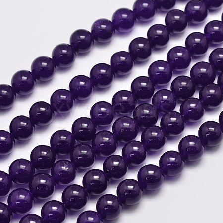 Natural Malaysia Jade Bead Strands G-A146-10mm-A01-1