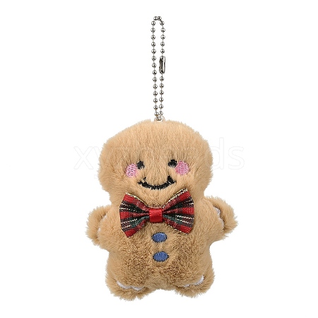 Christmas Theme Cloth Plush Doll Pendant Decorations HJEW-D030-01B-1