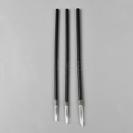 3Pcs Wood Chinese Calligraphy Brush OFST-WH0014-005C-1