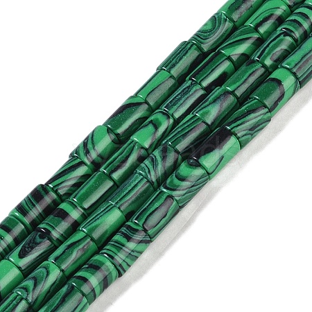 Synthetic Malachite Beads Strands G-C128-A30-01-1