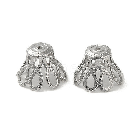 Non-Tarnish 304 Stainless Steel Bead Caps STAS-P363-03B-P-1