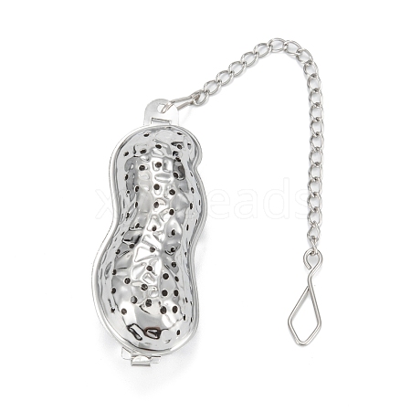 Tarnish Resistant Peanut Shape Tea Infuser AJEW-P091-07P-1