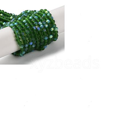 Imitation Jade Glass Beads Strands EGLA-YW0003-19B-21-1