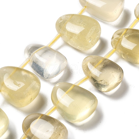 Natural Lemon Quartz Beads Strands G-P528-E01-01-1