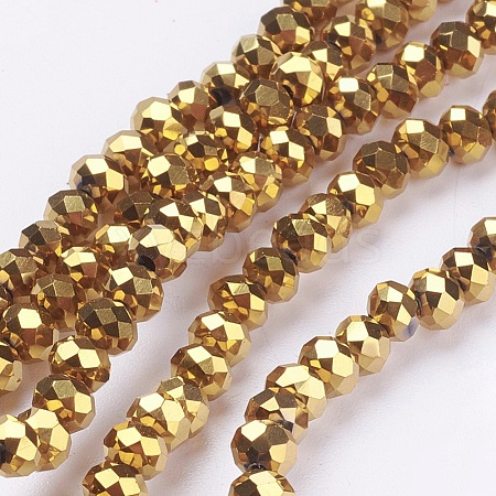 Electroplate Glass Bead Strands EGLA-R080-4mm-02-1