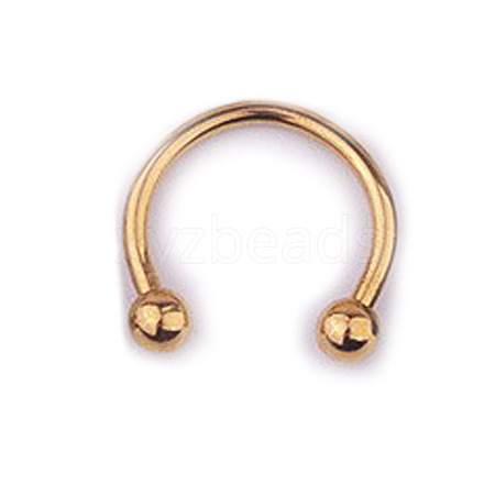 303 Stainless Steel Circular/Horseshoe Barbell Nose RingS WG86D19-20-1