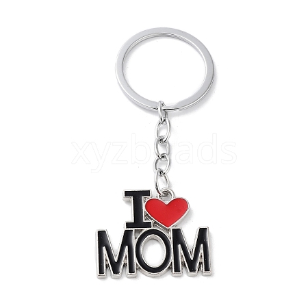 Mother's Day Alloy Enamel Keychains KEYC-P020-A01-1