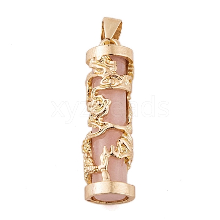 Synthetic Luminous Stone Column Pendants FIND-C058-01G-01-1