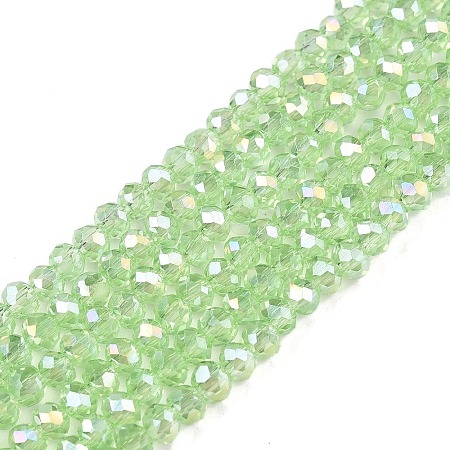 Electroplate Glass Beads Strands EGLA-A044-T2mm-B09-1