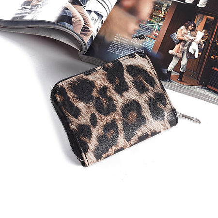 DIY Rectangle Leopard Print Zipper Wallet Set PW-WG6C996-02-1