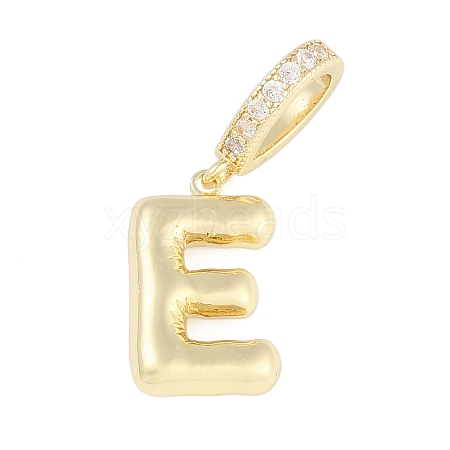 Brass Micro Pave Clear Cubic Zirconia Pendants KK-M289-01E-G-1