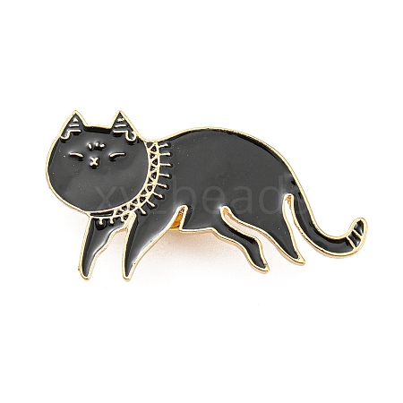 Cat Shape Enamel Pins JEWB-A017-01C-1