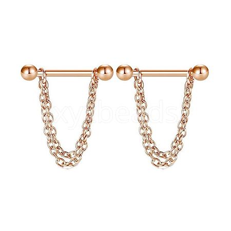 304 Stainless Steel Nipple Rings WG03B2E-11-1