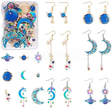 DIY Planet Earring Making Kit DIY-SZ0009-55-1