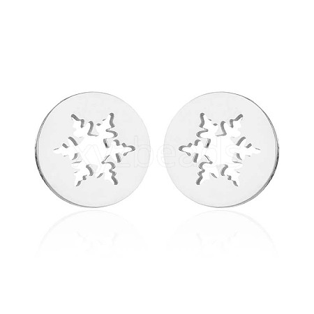 Christmas 304 Stainless Steel Stud Earrings WGE2D60-06-1