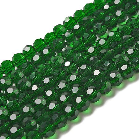 Transparent Glass Beads EGLA-A035-T8mm-D10-1