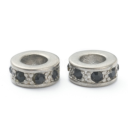 304 Stainless Steel Rhinestone Bead Spacers STAS-I181-026P-1