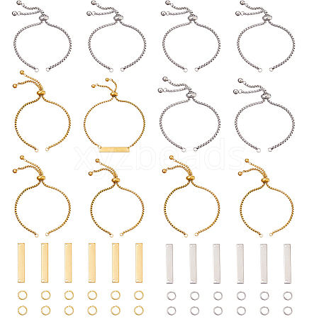 DIY Rectangle Link Bracelets Making Kits DIY-HS0001-79-1