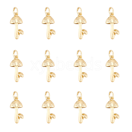 DICOSMETIC 12Pcs Brass Pendants KK-DC0002-20-1