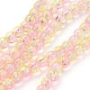 Spray Painted Crackle Glass Beads Strands CCG-Q002-6mm-03-2