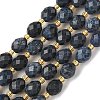 Natural Dumortierite Beads Strands G-F809-A39-01-3