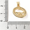 Brass & Shell & Clear Cubic Zirconia Pendants KK-I712-16G-3