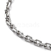 304 Stainless Steel Cable Chain Necklace NJEW-D045-12P-2