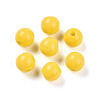 Opaque Solid Color Glass Beads GLAA-N007-6mm-A06-1