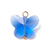 Faceted Transparent Glass Charms PALLOY-JF01965-2
