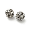 7mm Brass Rhinestone Beads X1-KK-S519-01B-P-2