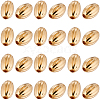 Brass Corrugated Beads KK-BBC0012-61-1