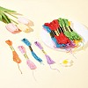 7 Sets 7 Colors Cotton Crochet Threads OCOR-FS0001-02B-9