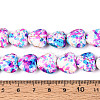 Spray Painted Synthetic Turquoise Beads Strands G-N352-28A-02-4