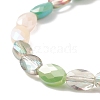 Bling Glass Braided Bead Bracelet for Women BJEW-JB08231-6