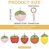 10Pcs 5 Styles Fruit Series Microfiber Leather Pendants FIND-CJ0005-21-2