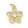 Brass with Rhinestone Pendants KK-CBAD872-01G-01-1