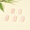 5Pcs Natural Rose Quartz Healing Stones G-FS0005-83D-9