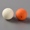 Opaque Acrylic Beads FACR-WH0001-04-2