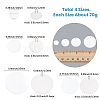 80G 4 Styles Plastic Paillette Pendants FIND-SC0023-19-2