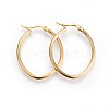 201 Stainless Steel Hoop Earrings X-EJEW-A052-15E-G-1