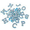 Alphabet Resin Rhinestone Patches DIY-TAC0005-45F-2