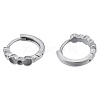 304 Stainless Steel Hoop Earrings Findings STAS-N092-190-2