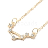3Pcs Alloy Rhinestones Anklets AJEW-S083-01G-11-3
