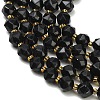 Natural Black Tourmaline Beads Strands GG-CBA3921-B11-8mm-3