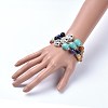 Mixed Gemstone Beads Bracelets BJEW-JB04231-6