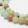 Natural Flower Amazonite Beads Strands X-G-F415-8mm-3