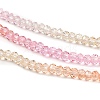 Transparent Painted Glass Beads Strands X1-DGLA-A034-T2mm-A20-4