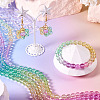 2 Strands Baking Paint Transparent Glass Beads DGLA-TA0001-20F-7