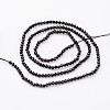 Natural Black Spinel Beads Strands X-G-K127-05F-2mm-2